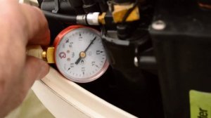 Эвинруд Е-Тек. Давление топливного насоса.