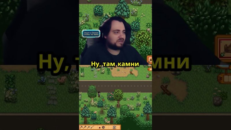 Неудачная попытка взорвать что нибудь на ферме  #stardewvalley