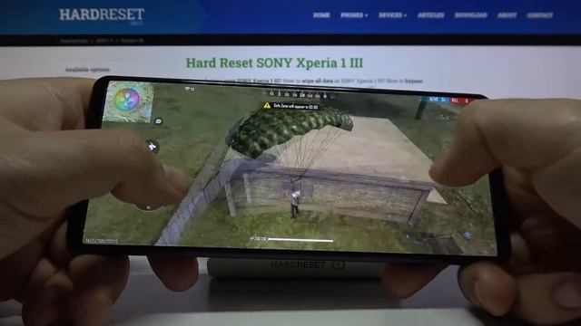 Характеристический тест SONY Xperia 1 III в Garena Free Fire