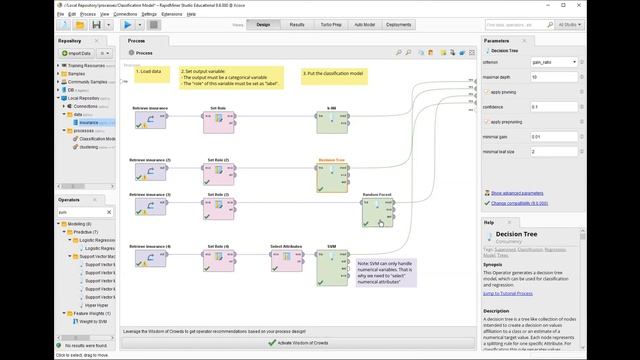 RapidMiner Tutorial Classification 1 смотреть онлайн
