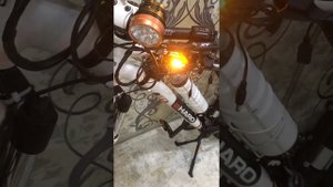 Поворотники на велосипеде, от аккумулятора на 12 вольт.