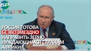 Путин: Россия готова бесплатно помогать странам Африки продовольствием