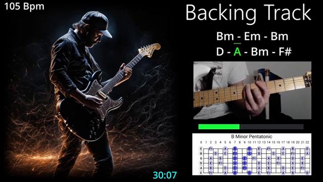 Rock backing track смотреть онлайн
