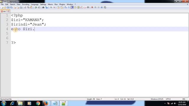 PHP string operators