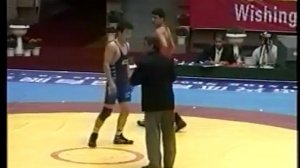 Спорт. Борьба греко-римская. Р.Усупжанов-Равимдер Синг (Индия). Чемпионат Азии-2005 (1/2 финала).