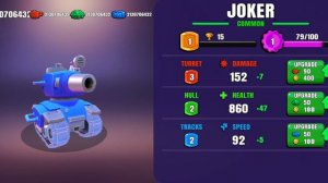 HILLS OF STEEL : TANK ARENA! ПРОКАЧАЛ ДЖОКЕРА НА МАКСИМАЛЬНЫЙ ЛВЛ! и НАРВАЛСЯ НА ВРАЖЕСКОГО ГЭТЛИНА