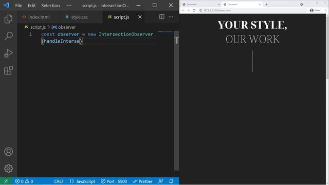 Intersection Observer : Coder une Apparition au Scroll Performante смотреть онлайн