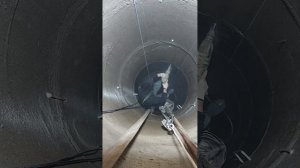 Скобирование шахты колодца.