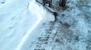 Заводим мотоблок "ОКА" в -20.Тест драйв зимних грунтозацепов и лопаты-отвала для чистки снега.