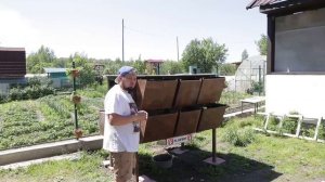 Кролики на даче. Клетка для кроликов своими руками.