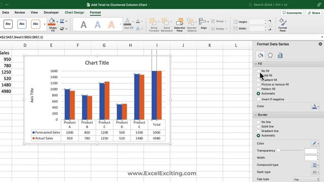 How to Add Totals to a Clustered Column Chart in Excel [Step-by-Step Tutorial]