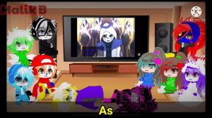 Undertale Reacts to Error404!Sans vs KingOfMultiverse!Sans(Gacha Club)