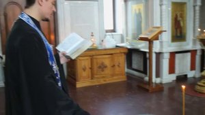 Крещение младенца Никиты в Старо-Покровском храме (29.01.2017)