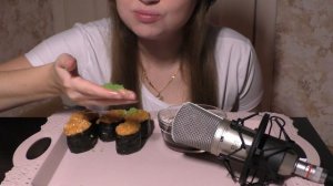 АСМР суши 🍣 гунканы | ASMR eating sushi