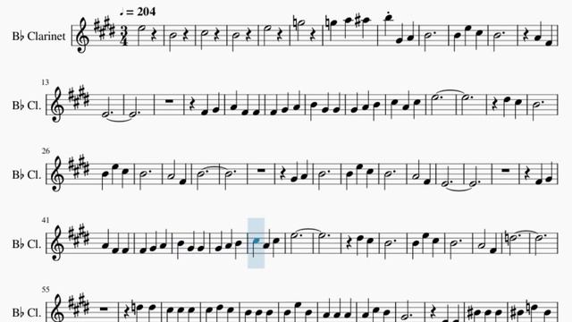 Clarinet Sheet Music: How to play It's the Most Wonderful Time of the Year by Andy Williams смотреть онлайн