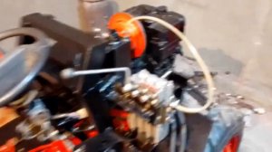 Минитрактор после покраски. Самодельный минитрактор дизельным с двигателем Lombardini.