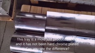 What does the brake pad mold look like after hard chrome plating?brake mold, Truck brake pads mold
