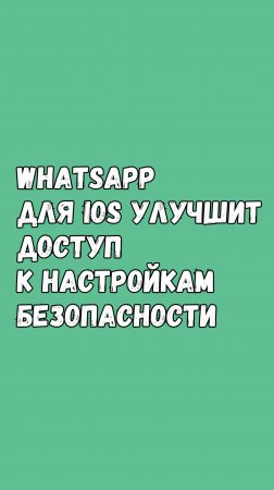 🛡️ WhatsApp Для iOS: Доступ К Настройкам Конфиденциальности Станет Проще