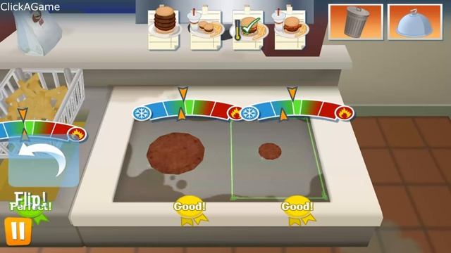 Order Up! To Go Android Gameplay- Burger Face Frying Spree | ClickAGame смотреть онлайн