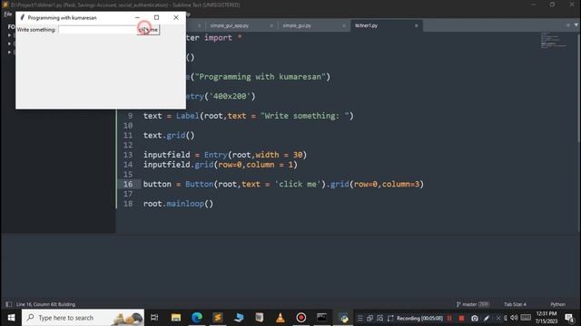 Python Tkinter Tutorial: Create a Dynamic GUI Application with User Input & Menubar | смотреть онлайн