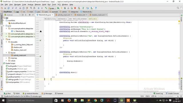 How To Make Date Picker With Alert Dialog Box in Android Studio | Code DeV Tech смотреть онлайн