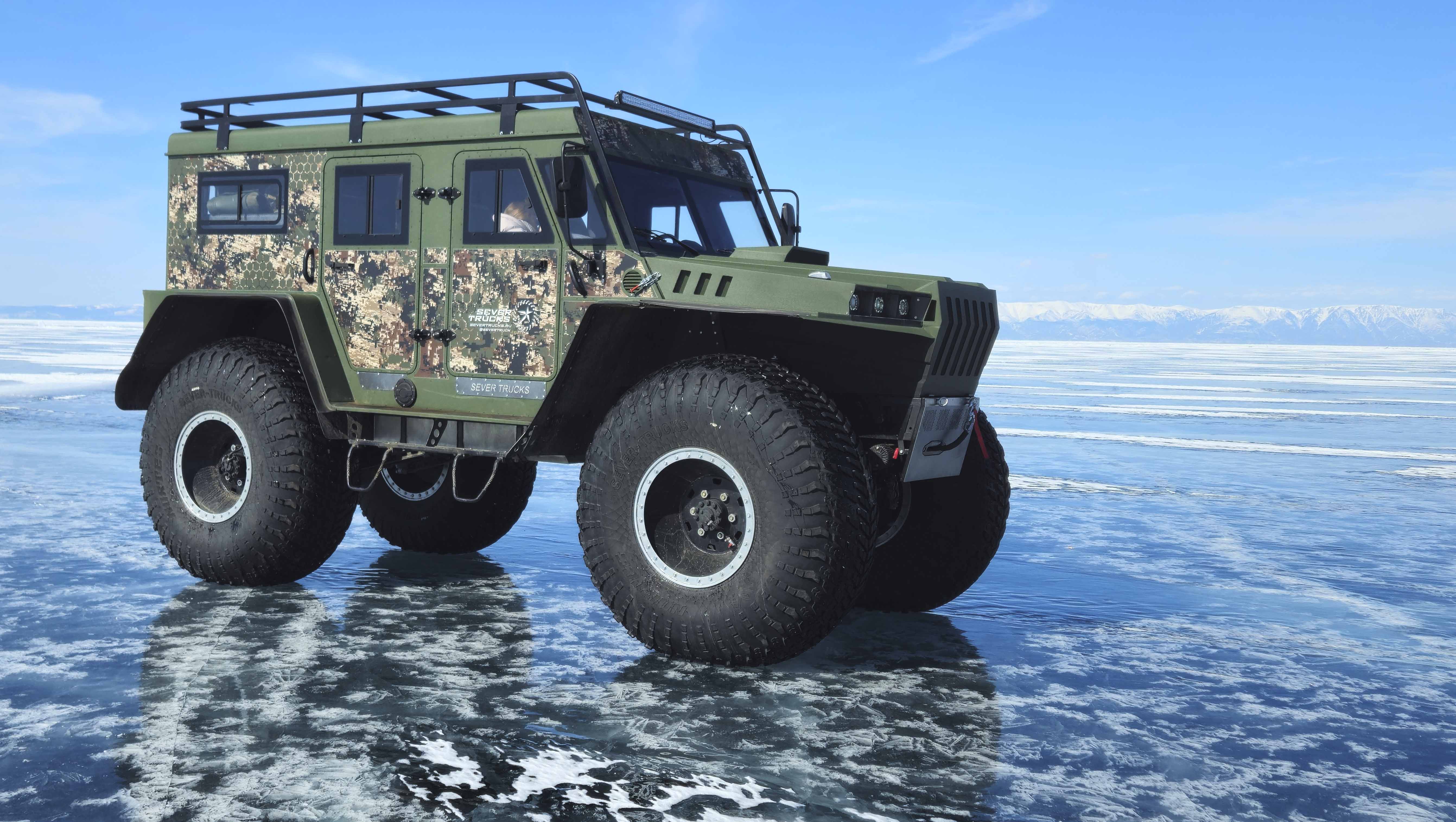 Sever Trucks. Монстр бездорожья на Байкале.