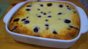 ТВОРОЖНАЯ ЗАПЕКАНКА С ЧЕРНИКОЙ