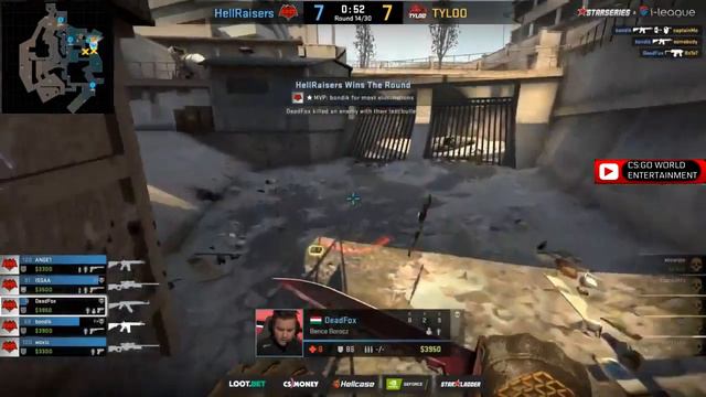 Hellraisers vs Tyloo StarSeries i-League CS:GO Season 6 Highlights - Overpass