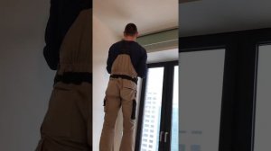 Как сделать нишу для карниза под шторы.