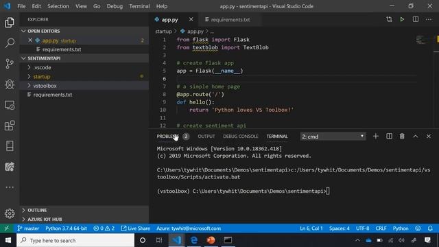 Getting started with Python | Visual studio code | смотреть онлайн