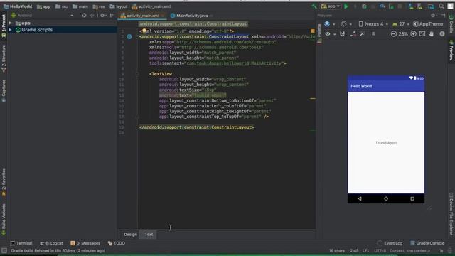 Make a New Android Project And Android Studio Overview - Android Bangla Tutorial смотреть онлайн