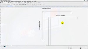WinDraw  Размеры конструкций при использовании соединителя 90 градусов