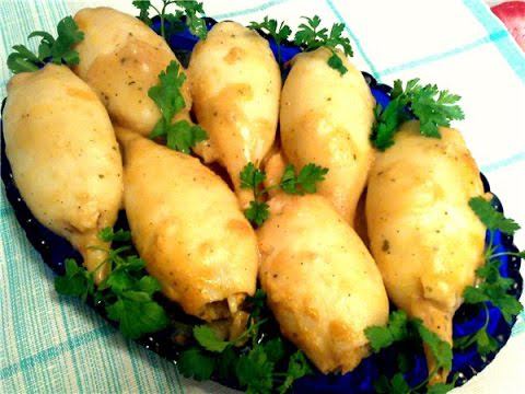 Фаршированные кальмары| Простой рецепт для праздничного стола!