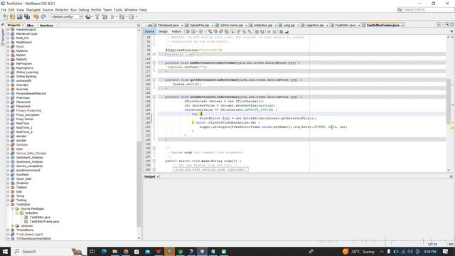 Java Tutorial - Note Editor GUI application using Java swing Using Java [ With Source Code ]