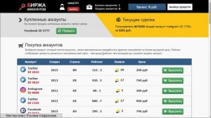 Зарабатываем на перепродаже аккаунтов соц сетей