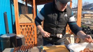 ШАШЛЫК ИЗ СВИНОЙ ШЕИ.СЕЗОН ШАШЛЫКОВ ОТКРЫТ