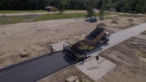 TimeLapse "Эко-поселок Двуречье" асфальтирование улицы