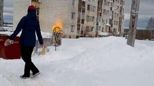 Масленица| Сжигаем чучело!