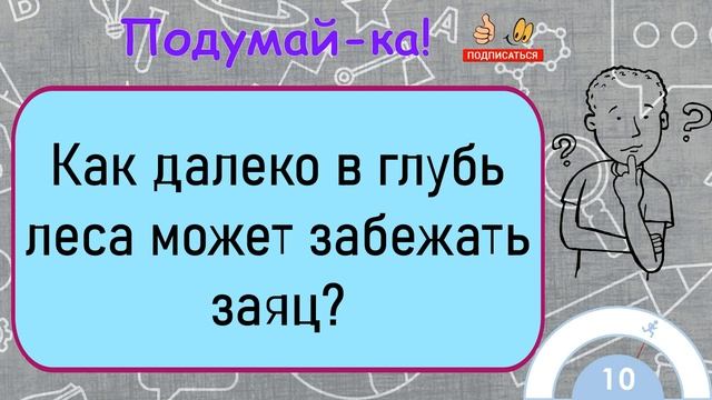 Как далеко в глубь леса может забежать заяц. Как далеко в лес может забежать заяц ответ. Как далеко в лес может забежать серый заяц.