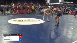 2018 USMC-USAW Cadet & Junior FS Nationals/Cadet 132 Consi Of 64 #2 - Breckin Sperling (NE) Vs. Ra