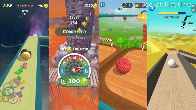 Action Balls vs Rollance vs Sky Ball Jump vs Going Balls Speed Run - All level gameplay Android, IO