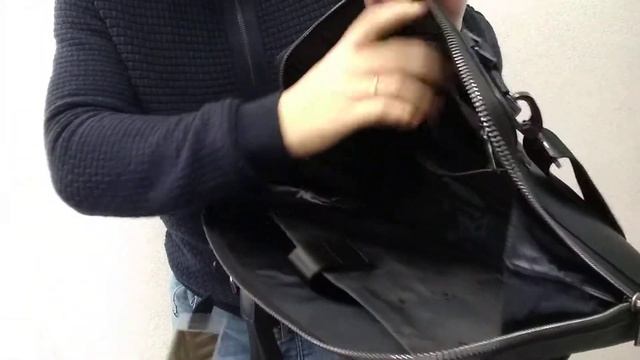 Сумка мужская деловая кожаная Hight Touch 117978 смотреть онлайн