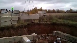 Лучший фундамент из Фбс. Начало строительства нашего дома.