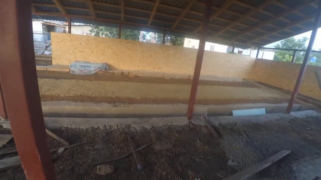Заливаем пол в сарае. смотреть онлайн