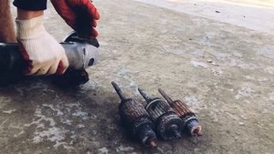 Как разобрать якорь. Достать медь из якоря стартера