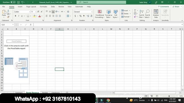 Exp22_Excel_Ch05_ML2_Apartments | Exp22 Excel Ch05 ML2 Apartments | Myitlab Pearson