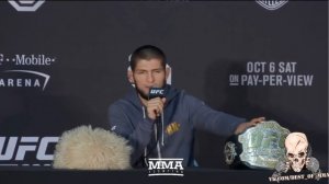 ПРЕСС КОНФЕРЕНЦИЯ ХАБИБА ПОСЛЕ БОЯ С КОНОРОМ НА UFC 229