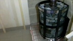 Укладка камня в банную печь