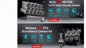 Система видеонаблюдения Techage, 8 каналов, 5 МП, HD, POE, NVR
