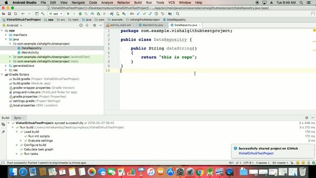 GIT Version Control VCS Android Studio with Github смотреть онлайн